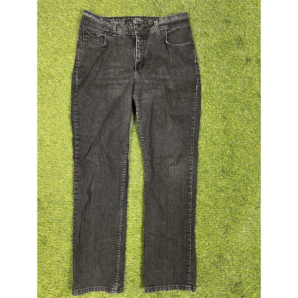 Riders by Lee Black Straight Leg Jeans Size 14M Comfort Stretch
